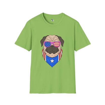Patriotic Pug T-Shirt