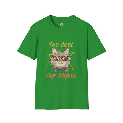 Too Cool for School Cat T-Shirt