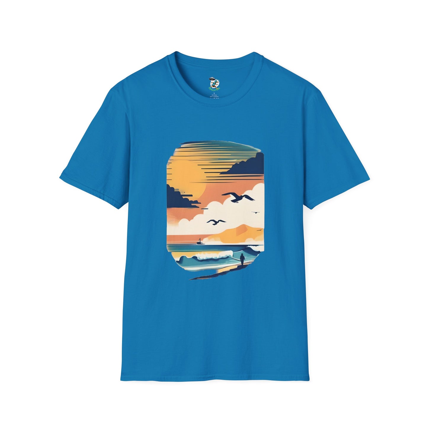 Seagull Beach Sunset T-Shirt