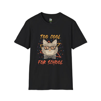 Too Cool for School Cat T-Shirt