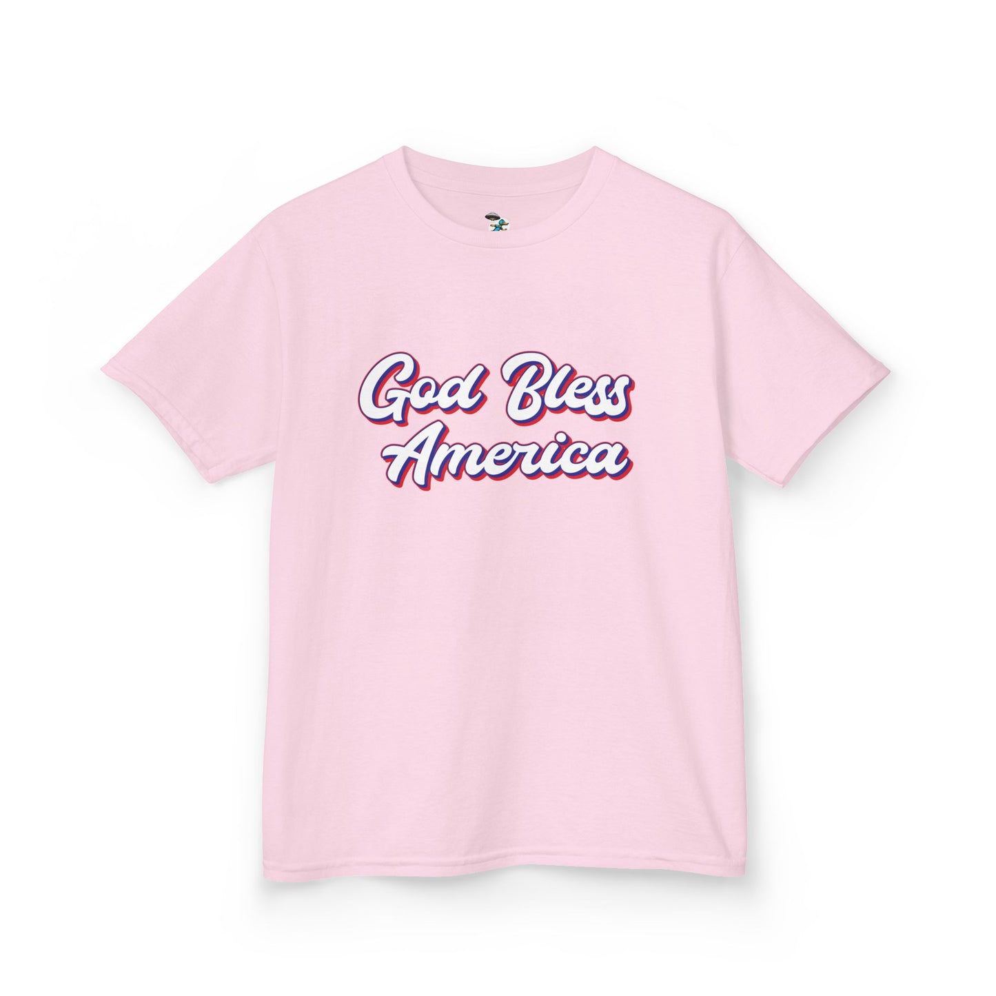 Youth God Bless America Patriotic Tee