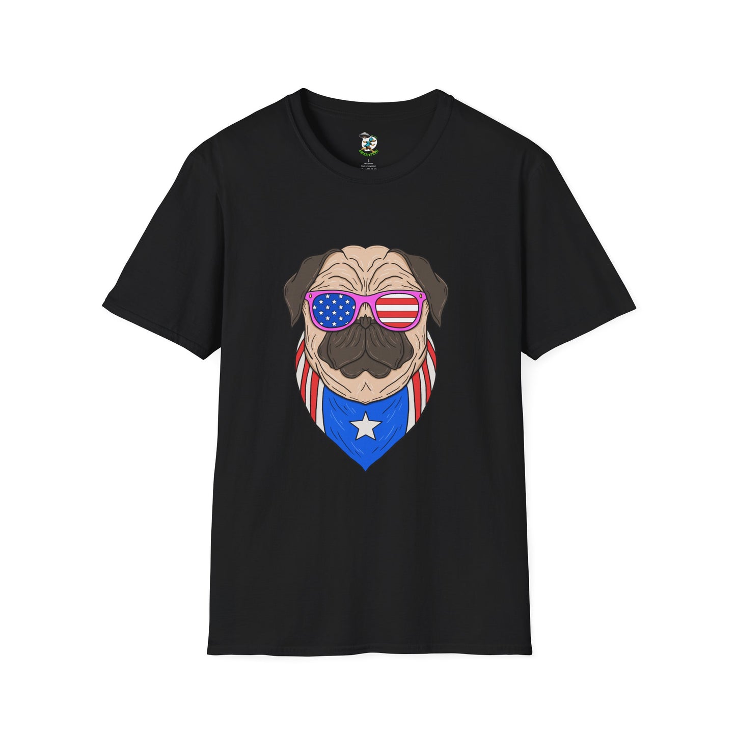 Patriotic Pug T-Shirt
