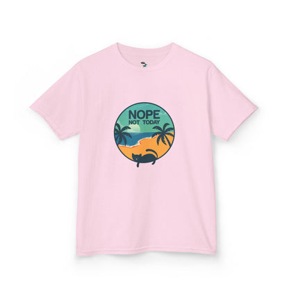 Youth Nope Not Today Funny Cat T- Shirt