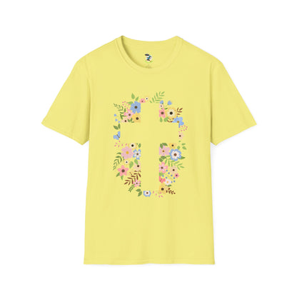 Floral Cross T-Shirt