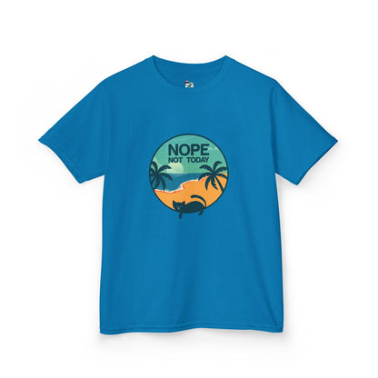 Youth Nope Not Today Funny Cat T- Shirt
