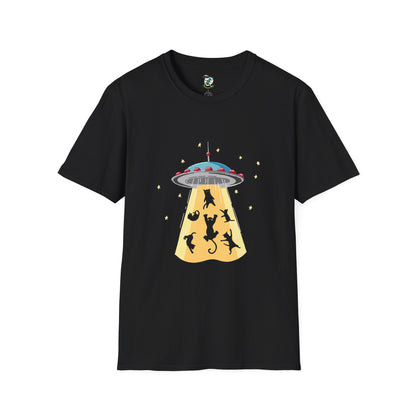 Alien Cat Abduction T-Shirt
