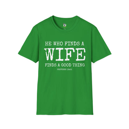 Husband Shirt- He who finds a find finds a good thing
