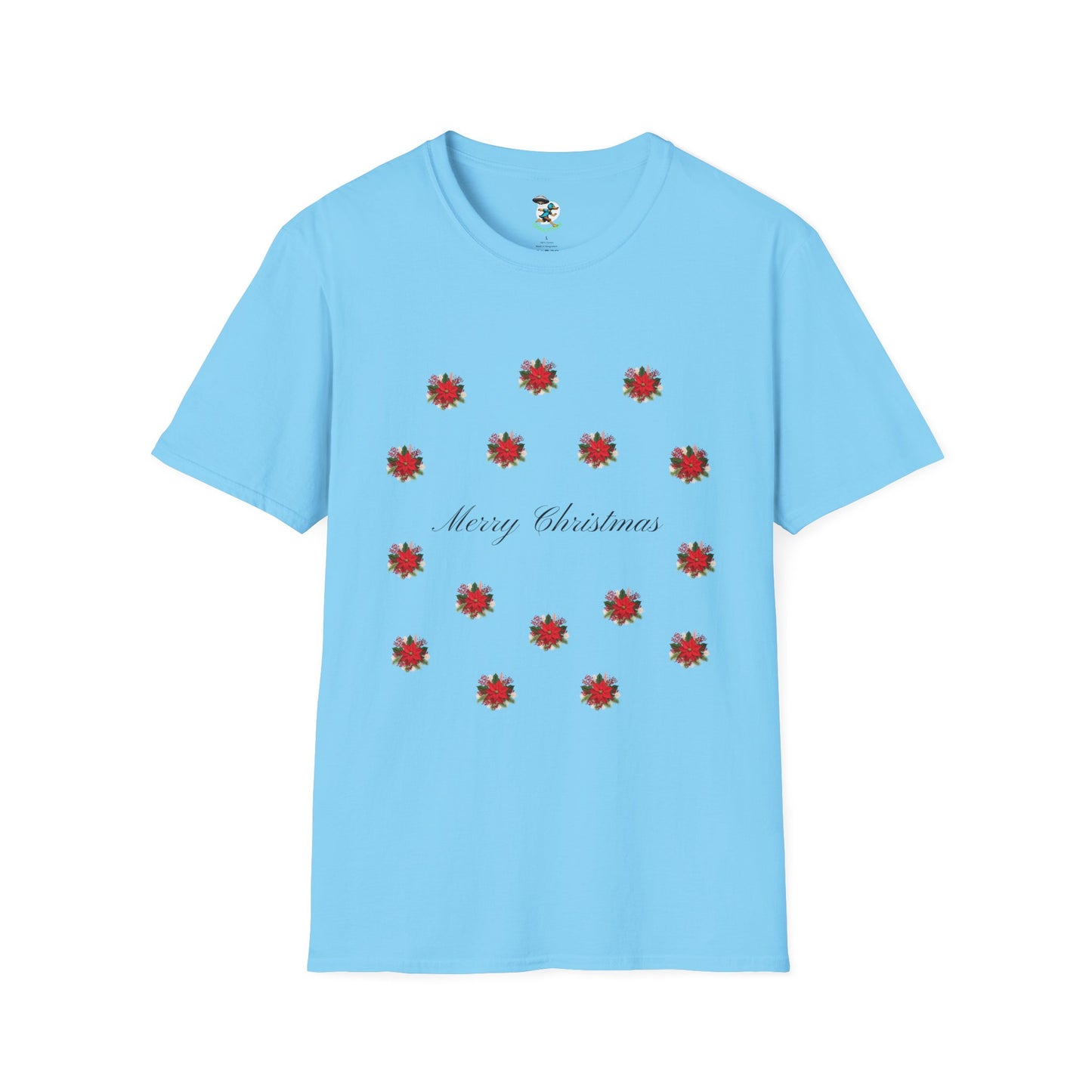 Merry Christmas Floral T-Shirt