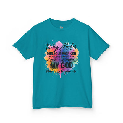 Way Maker, Miracle Worker Color Splash Youth T-Shirt
