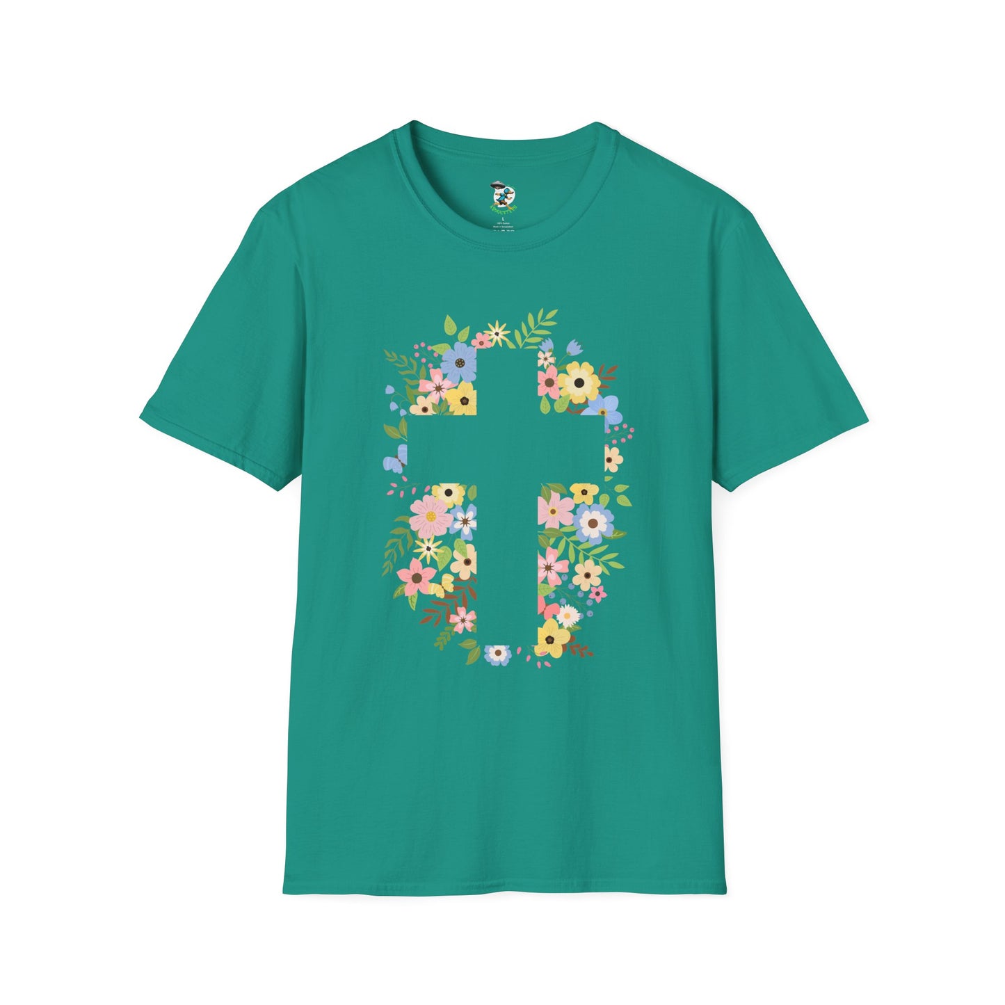 Floral Cross T-Shirt
