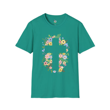 Floral Cross T-Shirt